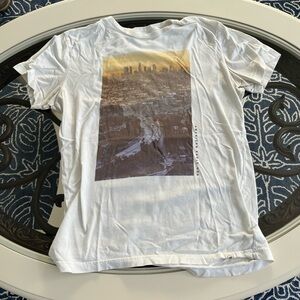 American Eagle Outfitters White Graphic Tee
